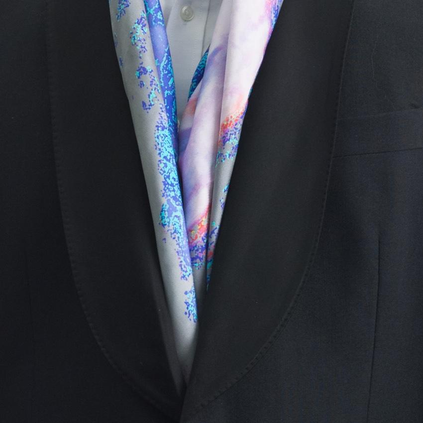 Rosemary Goodenough Mad Red Flowers VI Silk Scarf