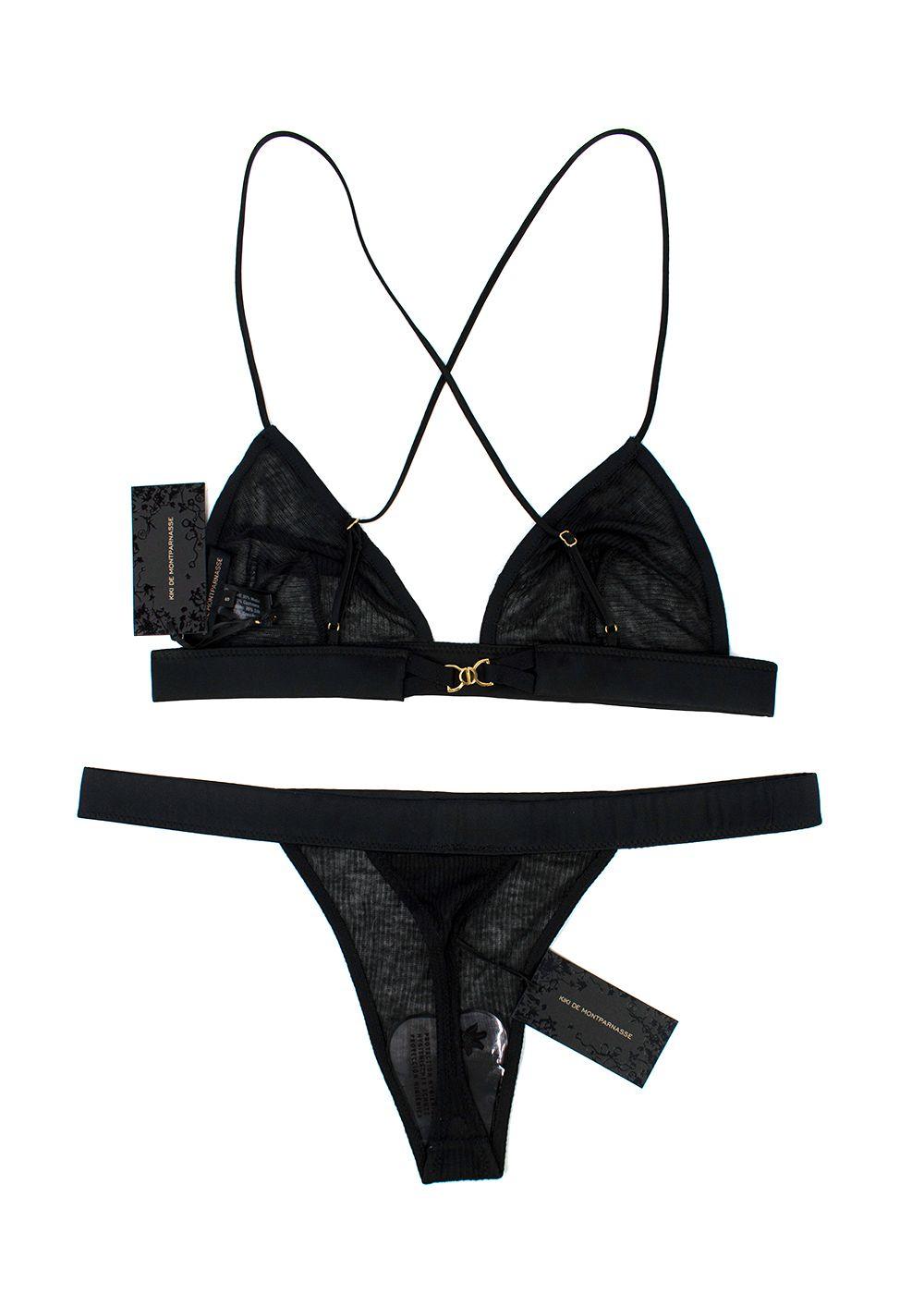 Kiki De Montparnasse Black Lingerie Set