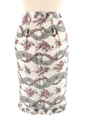 Isabel Marant Floral Print Ruched Asymmetric Skirt