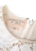 Giambattista Valli white & black lace mini dress