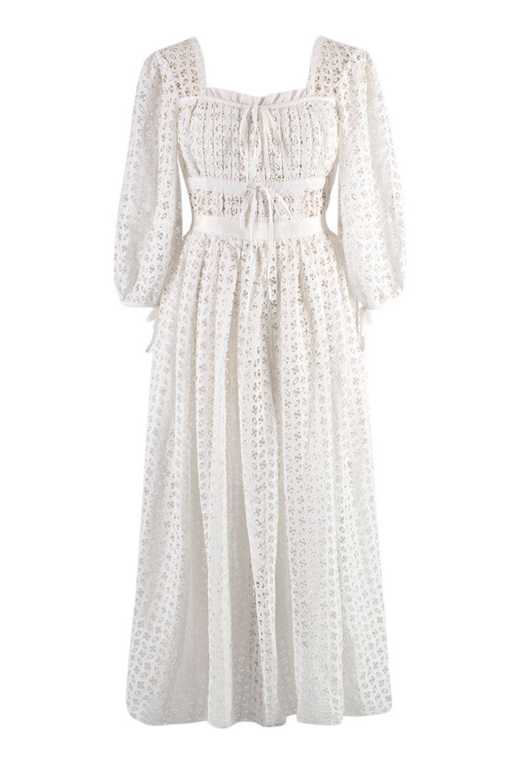 White Broderie Anglaise Dress