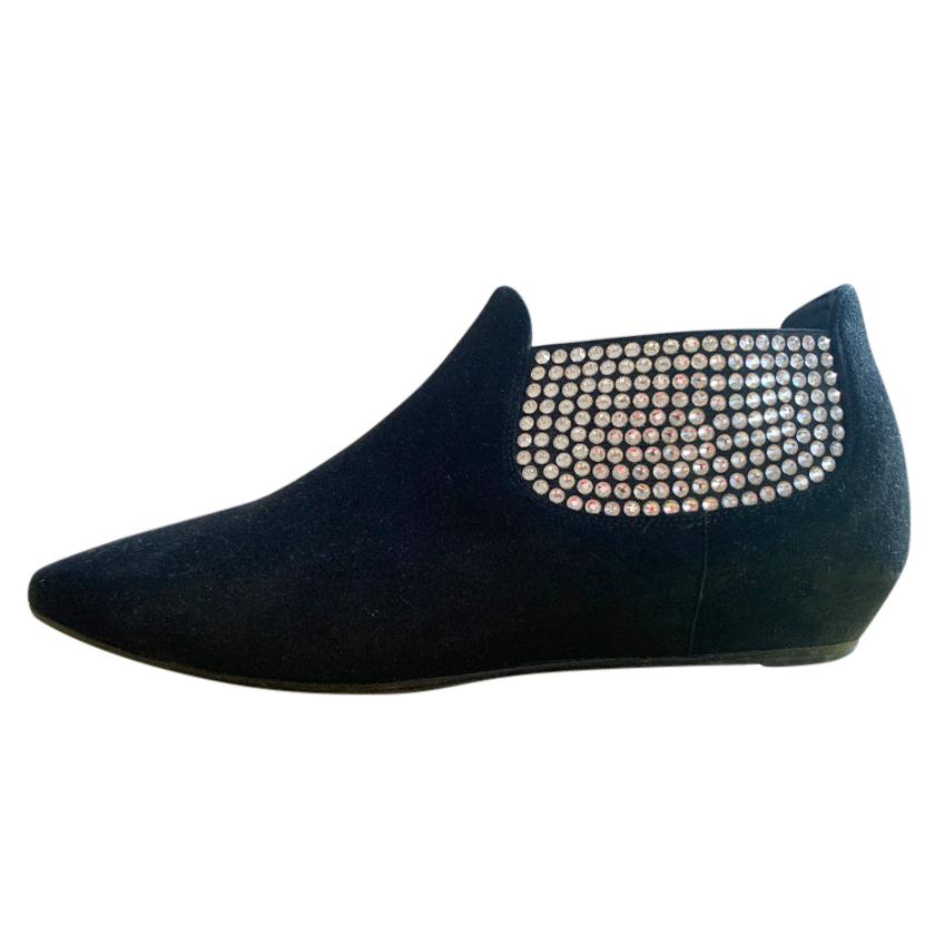 Giuseppe Zanotti Crystal-embellished suede ankle boots