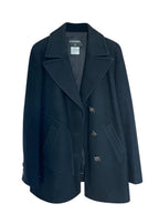 Chanel Black Wool Pea Coat