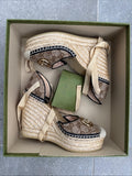 Gucci Beige GG Wedges