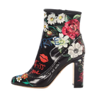 Dolce & Gabbana Floral Ankle Boots