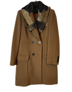 MaxMara Rabbit Collar Camel Coat