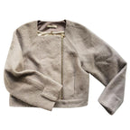J Brand light grey wool/mohair jacket