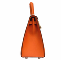 Orange Kelly 25 cm in Epsom Sellier  with Palladium Hardware