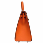Orange Kelly 25 cm in Epsom Sellier  with Palladium Hardware