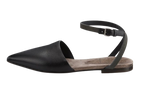 Brunello Cucinelli Black Monili Ankle Wrap Flats