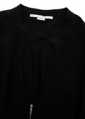 Stella McCartney Black Zip Through Silk Dress