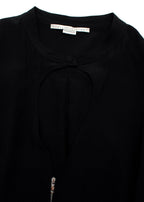 Stella McCartney Black Zip Through Silk Dress