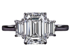 Verde 2ct IGI Lab-grown Emerald Cut Diamond Ring