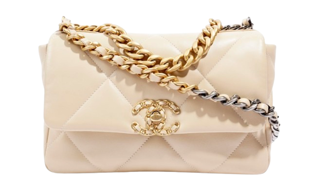 Chanel Beige Medium 19 Flap Bag