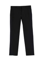 The Row Black Straight Leg Tailored Trousers