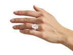 Verde 4ct IGI Certified Lab Grown Oval Cut Diamond Ring