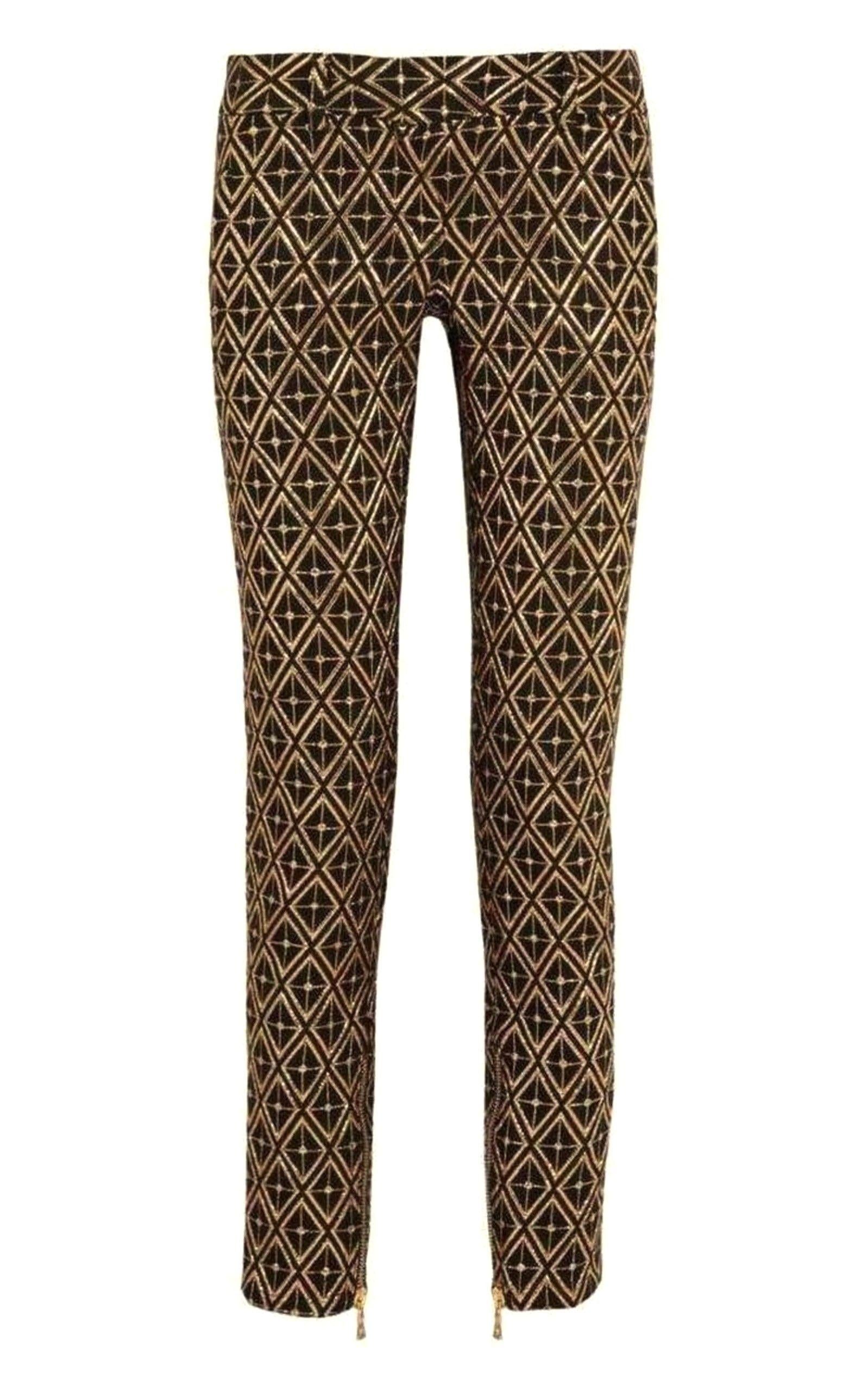 Balmain Gold Brocade Trousers