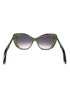 Sportmax Green Acetate Cat Eye Sunglasses