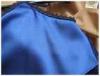 Self-Portrait Delphinium Satin & Guipure Lace Dress