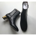 Gucci Black Leather Arielle Ankle Boots