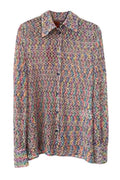 Missoni multicoloured crochet-knit shirt