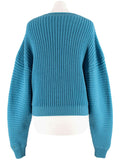 Emilio Pucci Blue Logo Merino Wool Jumper