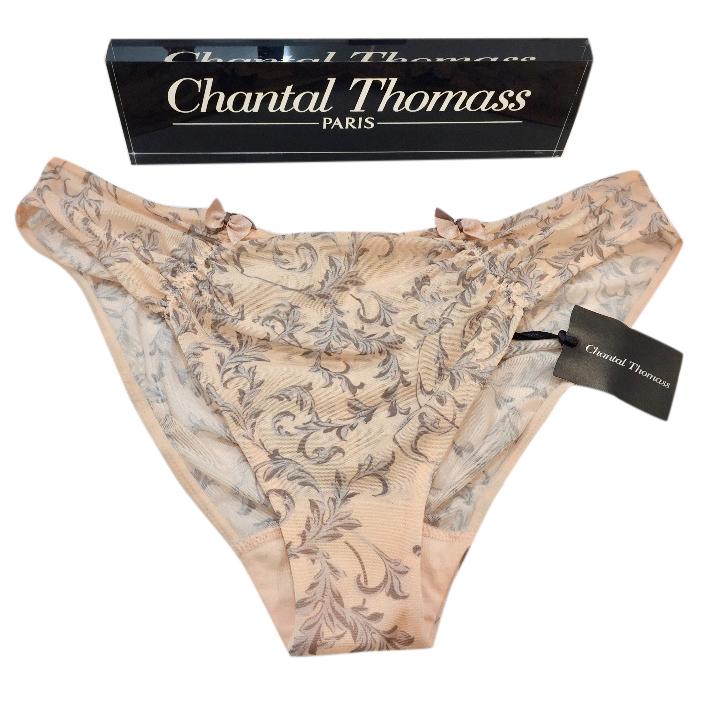 Chantal Thomass Soft Peach Tulle Filigree Briefs
