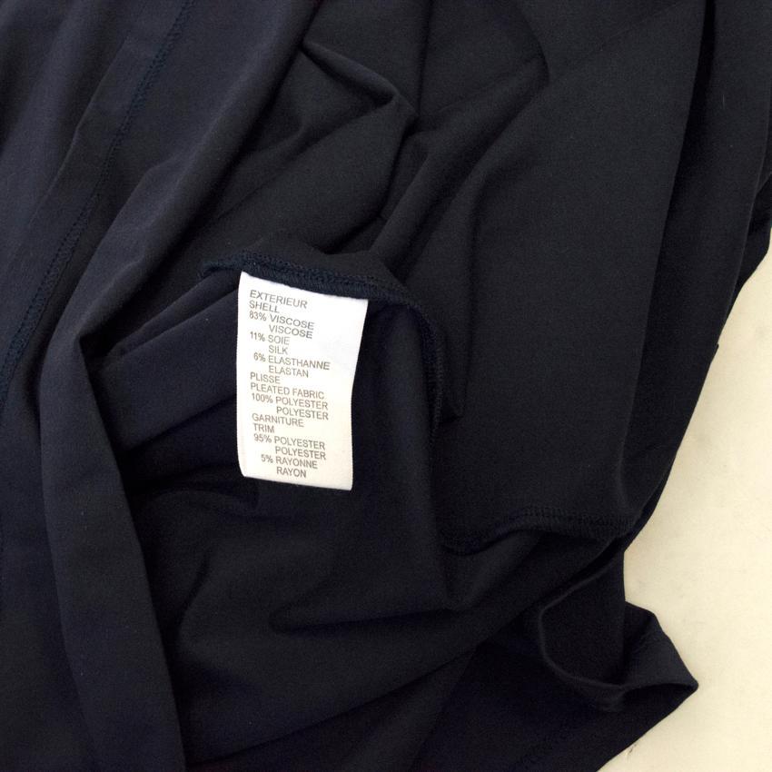 Vanessa Bruno Navy Dress with Black Frill