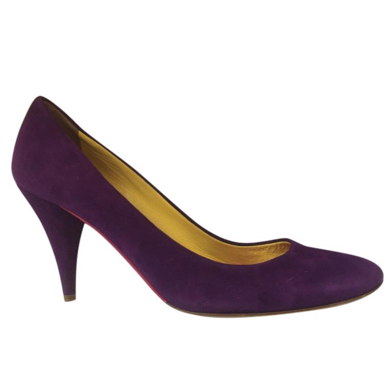 Miu Miu Purple Suede Pumps