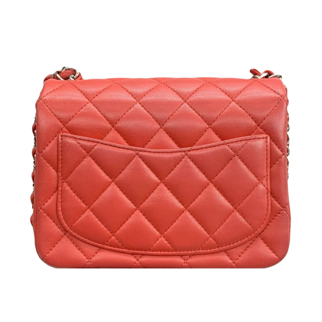 Chanel Quilted Leather Mini Square Flap Bag