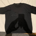 Black Flocked Logo T-Shirt