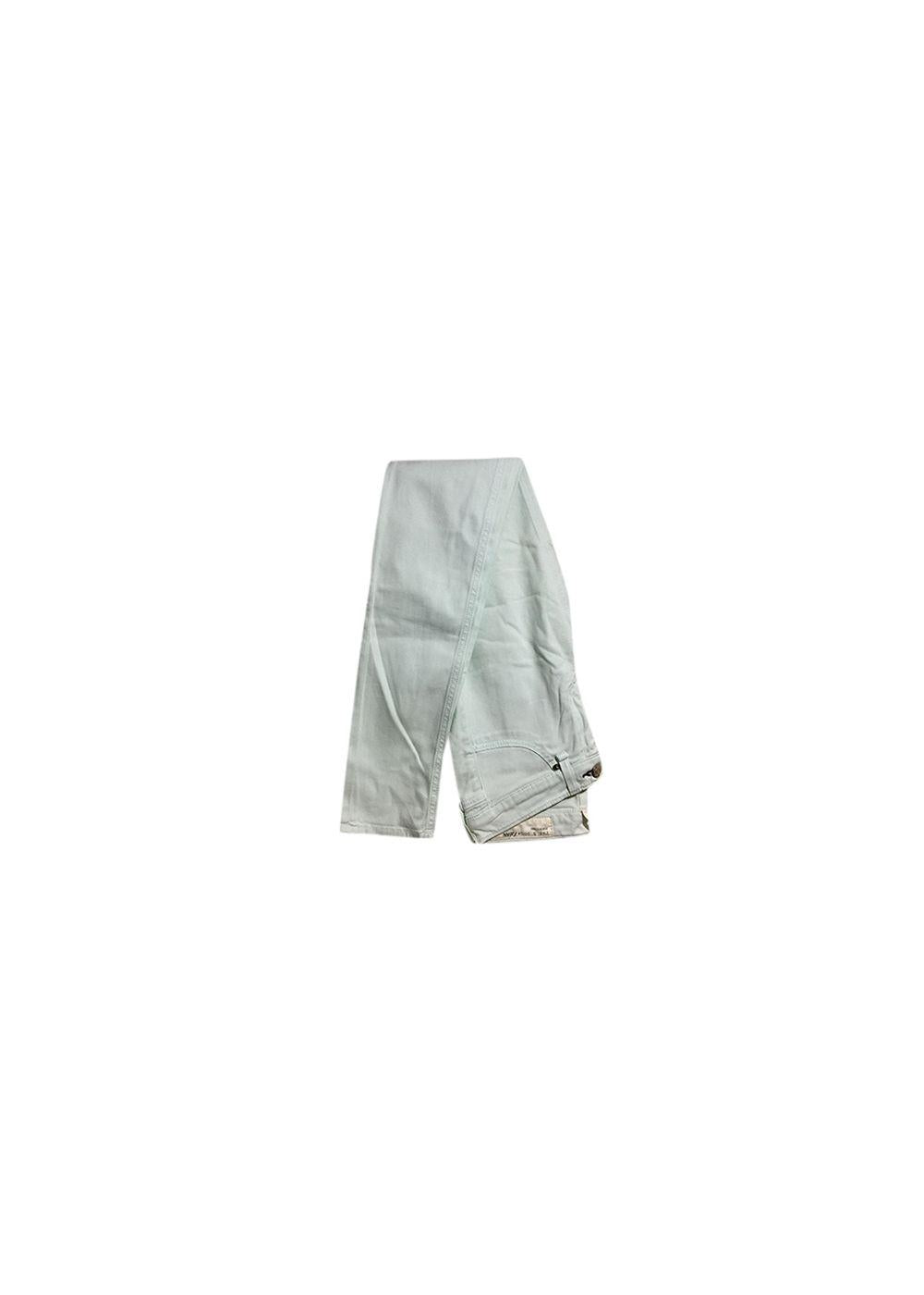 Mint green stretch-denim skinny jeans