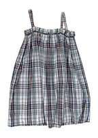 Bonpoint Kids Plaid Drawstring Dress