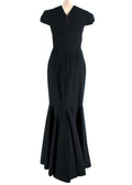 Limited Edition Selfridges x Roland Mouret Black Assymetric Hem Gown