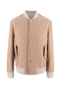 Eleventy Varsity ribbed-trim regular-fit wool jacket