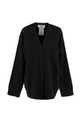 Fendi Black Knit Cardigan with Monogram Interior