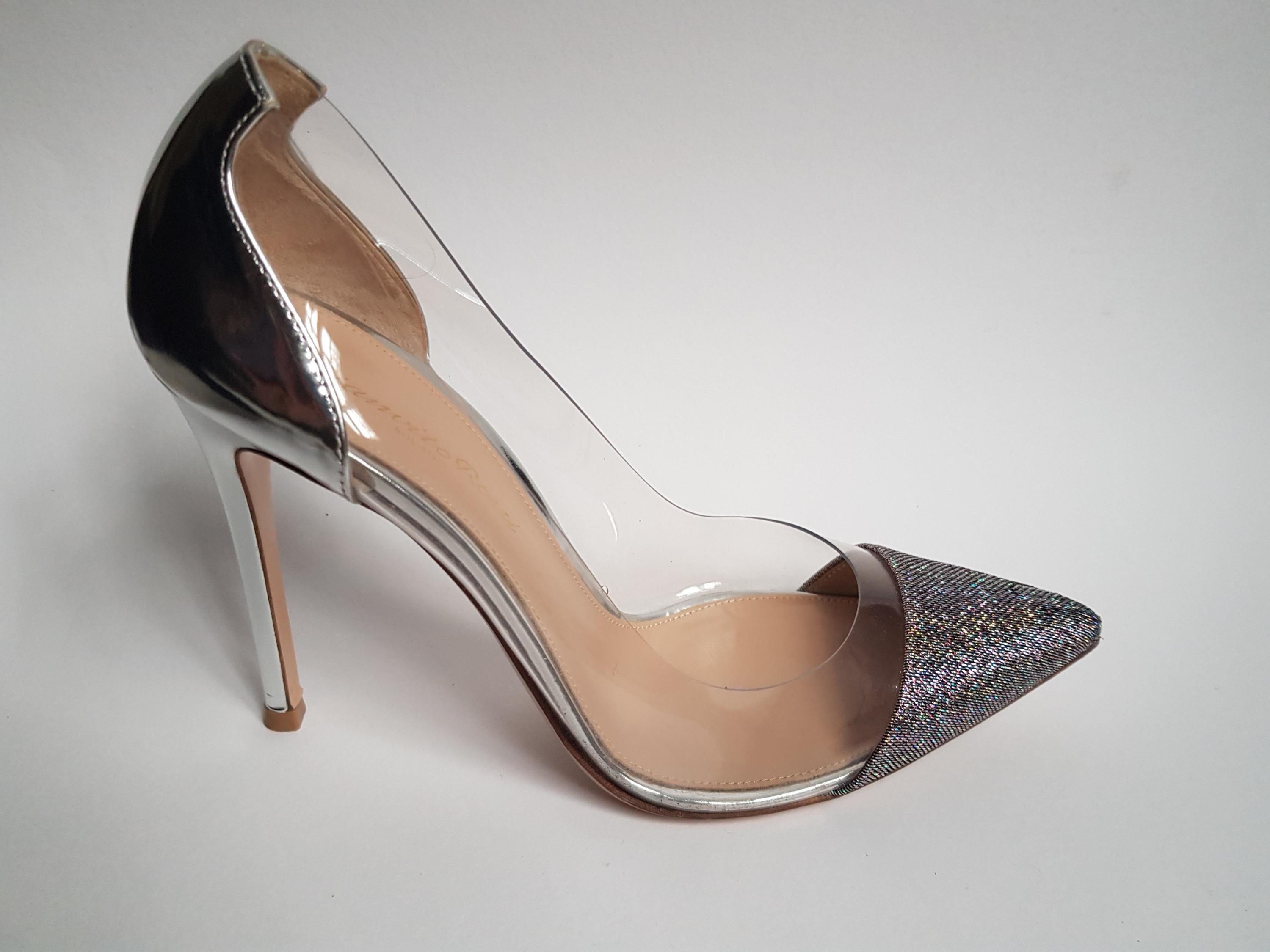 Plexi 100 Multicoloured Giltter Pumps