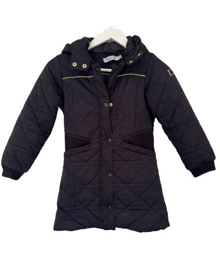 Dior Black  Signature Quilted Kid's Coat  Age 8