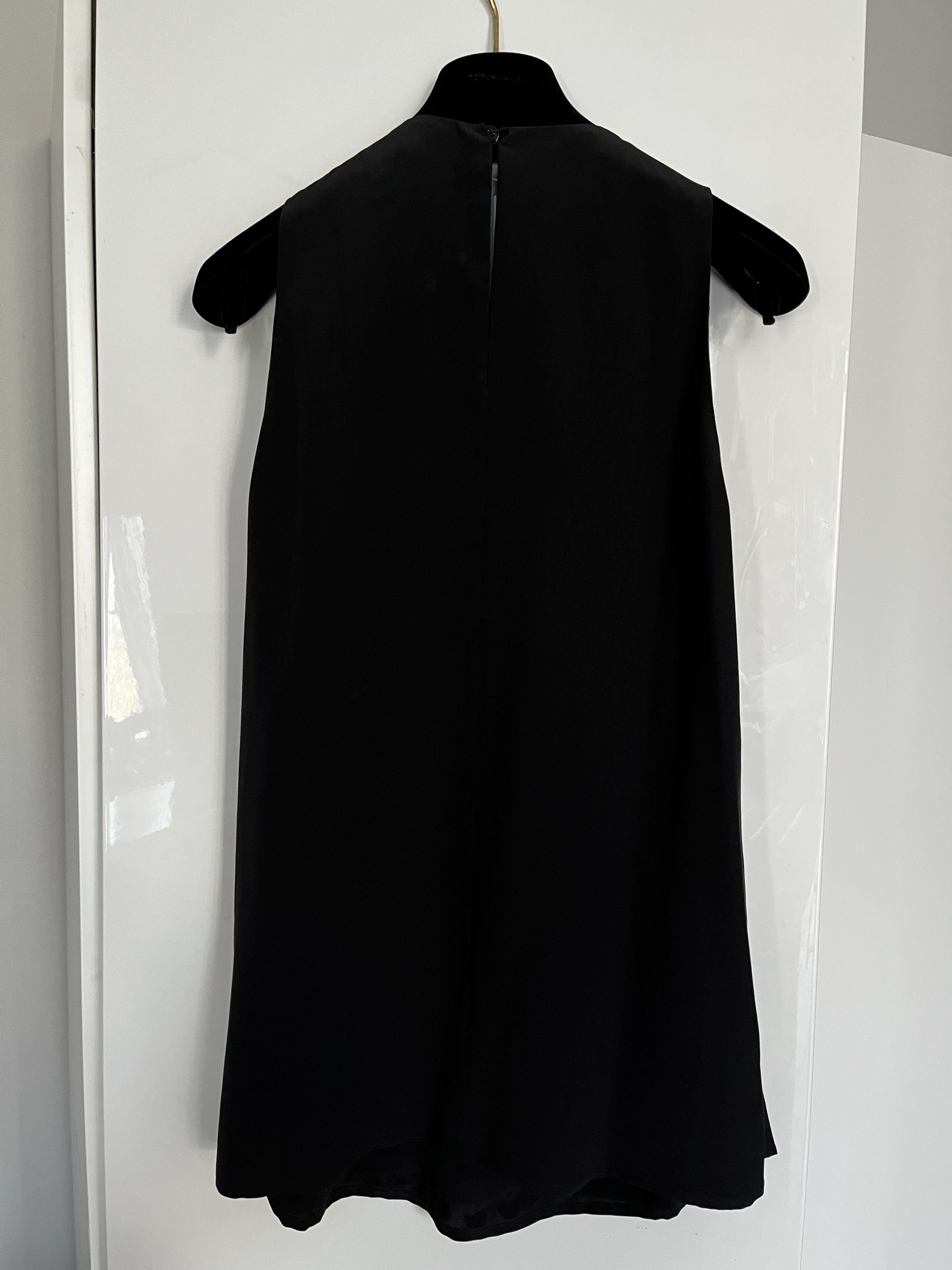 Black Crystal & Bead Embellished Tunic