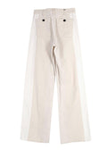 Dior Cream and White Two Toned  Wide Leg Jeans