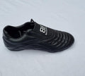 Balenciaga Black Leather Zen Football Sneakers