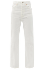 Raey White Plank Straight Leg Jeans