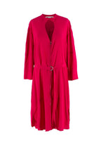 Stella McCartney Pink Belted Silk Midi Dress