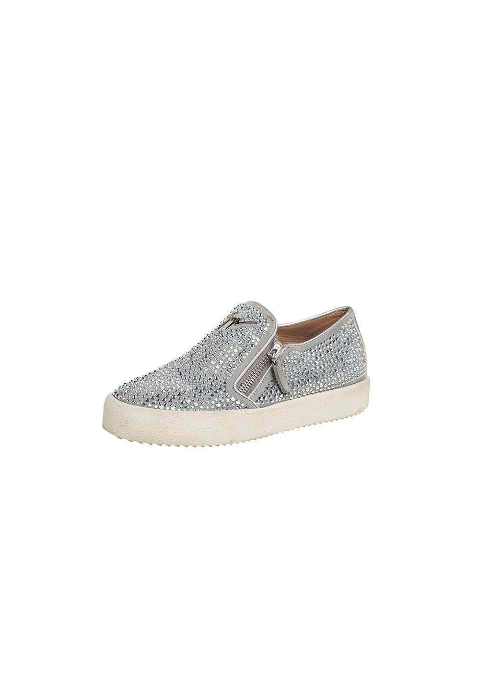 Crystal Embellished Mayzie Skater Sneakers