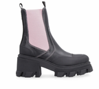Contrast Stitch Platform Chelsea Boots
