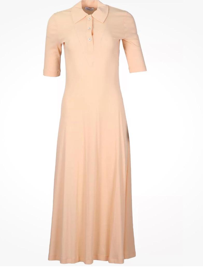 Rosetta Getty Peach Cotton Dress
