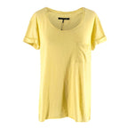 Rag & Bone / Knit Yellow Cotton T-shirt