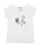 Kids 10Y White Printed T-Shirt
