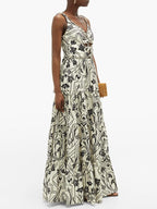 Johanna Ortiz Architecture floral-print cotton maxi dress