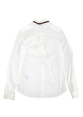 ivory cotton pie-crust collar blouse 10Y
